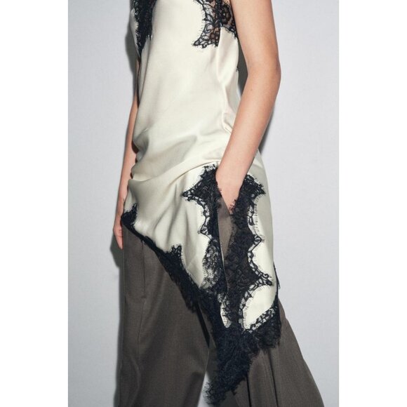 ZARA ASYMMETRIC LACE DRESS ZW COLLECTION - Picture 4 of 11